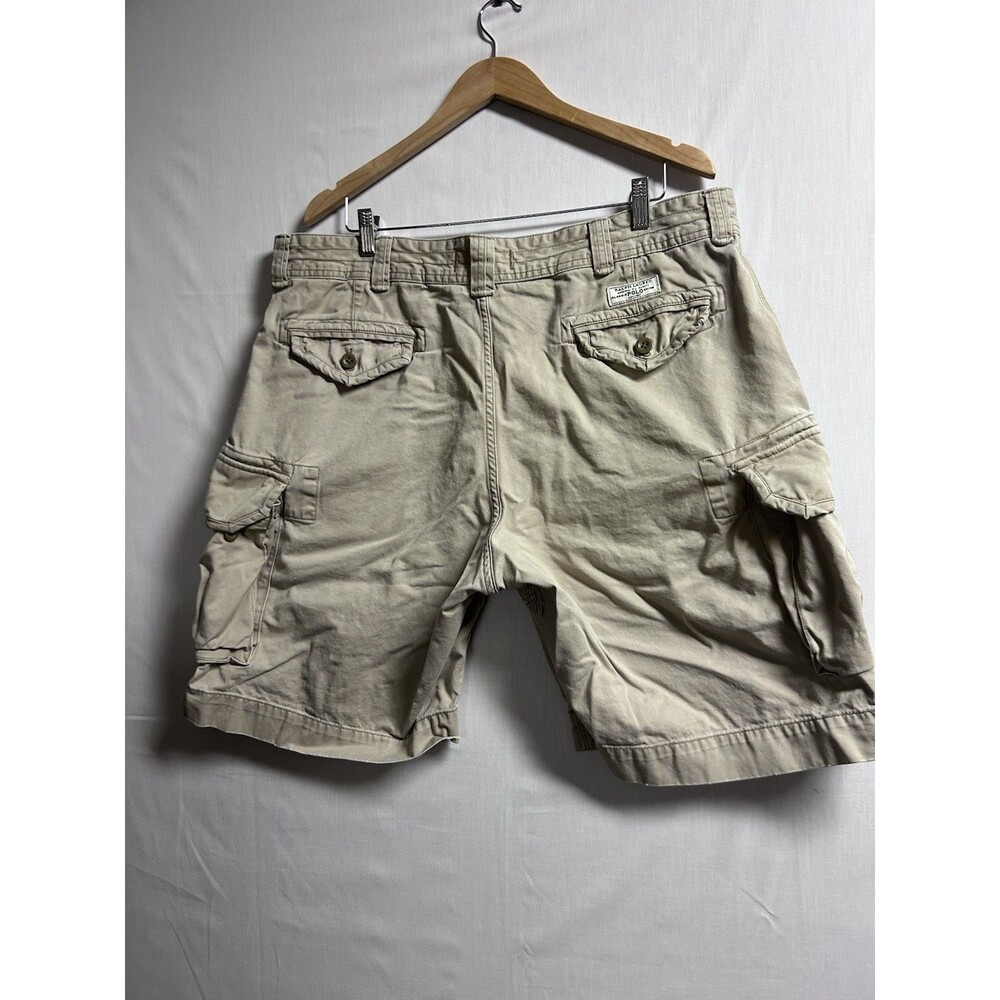 Ralph Lauren Polo Cargo Shorts Men’s 40 Khaki Classic Fit Pockets Chino Casual - Picture 7 of 11